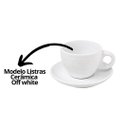 Ver imagem 5 de Jogo 6 Xícaras de Café com Pires Cerâmica Grace Collection Off White 90ml – 12 Peças