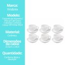 Ver imagem 7 de Jogo 6 Xícaras de Café com Pires Cerâmica Grace Collection Off White 90ml – 12 Peças