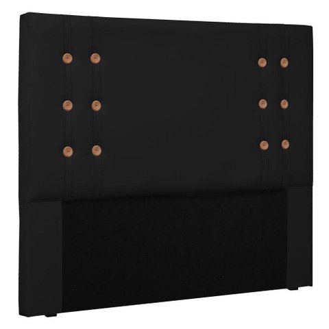 Cabeceira Estofada Box Casal Queen Size 160cm Preto