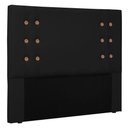 Ver imagem 1 de Cabeceira Estofada Box Casal Queen Size 160cm Preto
