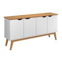 Ver imagem 3 de Buffet com Portas Colatina Branco Acetinado Cinamomo