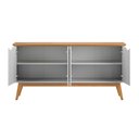 Ver imagem 2 de Buffet com Portas Colatina Branco Acetinado Cinamomo