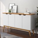 Ver imagem 1 de Buffet com Portas Colatina Branco Acetinado Cinamomo