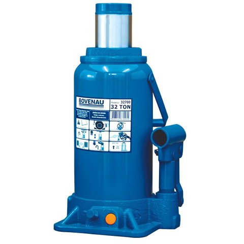 Macaco Hidraulico Tipo Garrafa Capacidade 32 Toneladas Cj32 - Bovenau