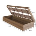 Ver imagem 4 de Cama Solteiro Box Baú Bogotá para Colchões 78x188 Cm Cb1080 Art In Móveis