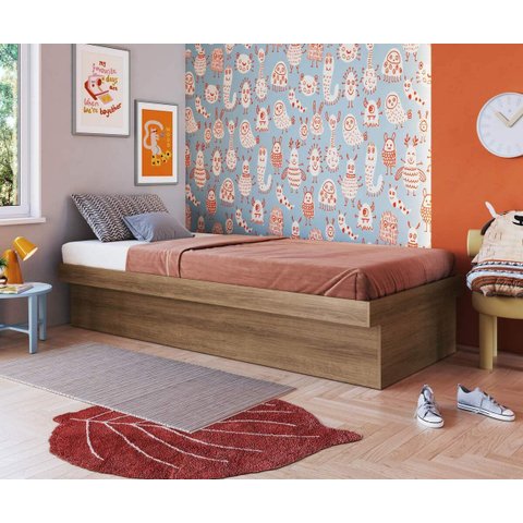 Cama Solteiro Box Baú Bogotá para Colchões 78x188 Cm Cb1080 Art In Móveis