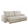 Sofá Argo Linho 02 Módulos 90 Cm B25cm Meu Sofá Online A302 Linho Branco - 5
