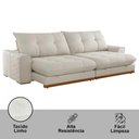 Ver imagem 5 de Sofá Argo Linho 02 Módulos 90 Cm B25cm Meu Sofá Online A302 Linho Branco