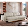 Sofá Argo Linho 02 Módulos 90 Cm B25cm Meu Sofá Online A302 Linho Branco - 1