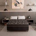 Ver imagem 2 de Cama Box Casal Conjugado Ortopédico 138x188cm Cores Suede Preto