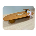 Ver imagem 2 de Kit Mesa de Centro Trendy de 160x70cm em Freijo + Lateral Organicas 51cm