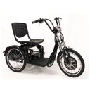 Ver imagem 1 de Triciclo Elétrico Lithium Freio a Disco com Ré Farol e Alarme Fox Preto - Duos Bike