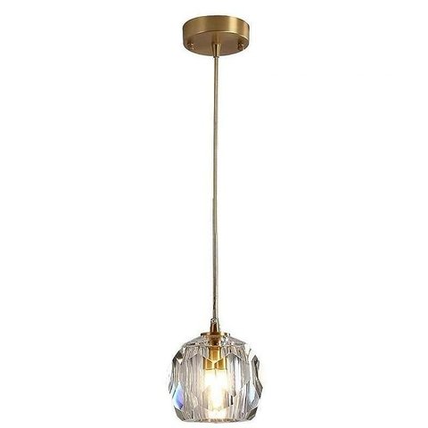 Pendente Cristal Metal Dourado 1G9 10cm PARIS LUZ