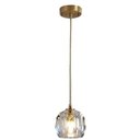 Ver imagem 1 de Pendente Cristal Metal Dourado 1G9 10cm PARIS LUZ