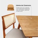 Ver imagem 5 de Mesa para Sala de Jantar 90cm Slim Madeira Marrom/Castanho