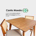 Ver imagem 4 de Mesa para Sala de Jantar 90cm Slim Madeira Marrom/Castanho