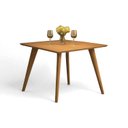 Ver imagem 2 de Mesa para Sala de Jantar 90cm Slim Madeira Marrom/Castanho