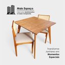 Ver mais imagens de Mesa para Sala de Jantar 90cm Slim Madeira Marrom/Castanho