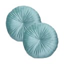Ver imagem 1 de 2 Almofadas Redondas Rendy em Veludo 40 Cm Cor:verde Menta