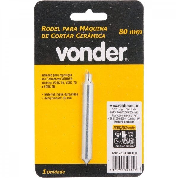 Rodel para máquina de cortar cerâmica 80 mm Vonder - 2