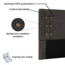 Ver imagem 4 de Cabeceira Cama Box King 195cm e Recamier Gênova Suede Cinza S04 - D'Rossi