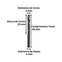 Ver imagem 2 de Fresa de Topo 1 Corte Downcut