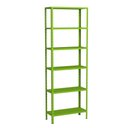 Ver imagem 1 de Estante 6 Prateleiras Aço Livros Quarto Cozinha Multiuso Fer Verde