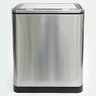 Lixeira Dupla Coleta Seletiva Inox 20 Litros Cesto Lixo 20l Balde Removível Grande Moderna - 2