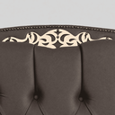 Ver imagem 4 de Cabeceira Cama Casal King Greta 195cm Estofada Corino Design Clássico