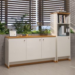 Conjunto Escritório Buffet e Armário Berlin - Vianossa - 1