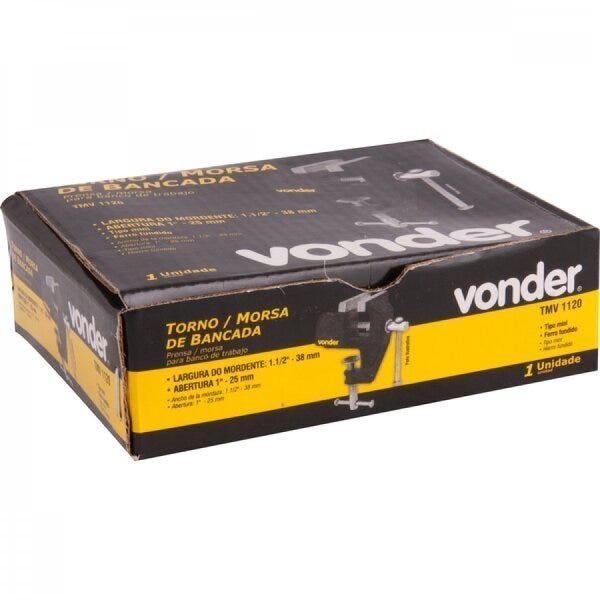 Torno de bancada tipo mini 1.1/2" Vonder - 2