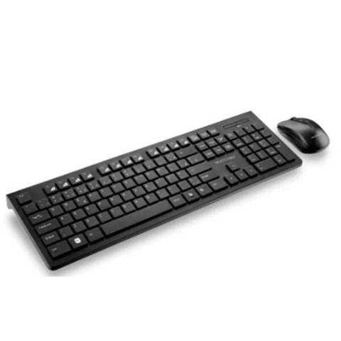 Kit Teclado + Mouse Multilaser sem Fio Multilaser 2.4 Ghz Preto - TC212 Mause