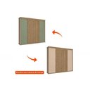 Ver imagem 2 de Guarda Roupa 4 Portas de Correr e 4 Gavetas N565 Nogueira/verde Oliva - Kappesberg