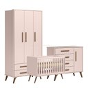 Ver imagem 2 de Quarto de Bebê Completo Qencanto Retrô Qmovi Rosa