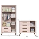 Ver imagem 3 de Quarto de Bebê Completo Qencanto Retrô Qmovi Rosa