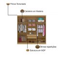 Ver imagem 3 de Guarda-Roupa Aspen 6 Portas Aramóveis