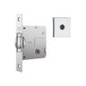 Fechadura Stam 1005 Tetra Rolete Quadrada Cromada Porta Pivotante Externa - 1