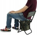 Ver imagem 7 de Cadeira Bolsa 2 Em 1 Banquinho Dobravel Pescaria Camping Praia Acampamento Ar Livre Fila Descanso Po