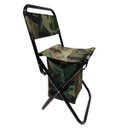 Ver imagem 1 de Cadeira Bolsa 2 Em 1 Banquinho Dobravel Pescaria Camping Praia Acampamento Ar Livre Fila Descanso Po
