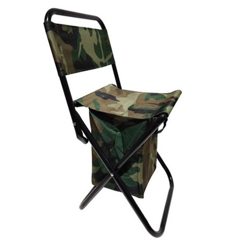 Cadeira Bolsa 2 Em 1 Banquinho Dobravel Pescaria Camping Praia Acampamento Ar Livre Fila Descanso Po