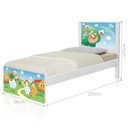 Ver imagem 2 de Cama Solteiro com Cabeceira Barcelona Fazendinha