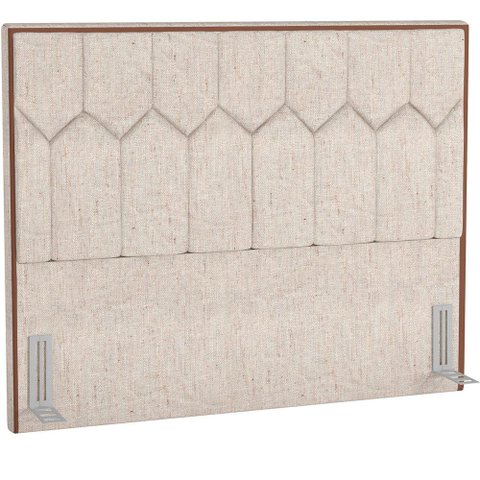 Cabeceira Cama Box Casal 140 cm P05 Londres Linho Bege Claro - Lyam Decor