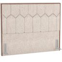 Ver imagem 1 de Cabeceira Cama Box Casal 140 cm P05 Londres Linho Bege Claro - Lyam Decor