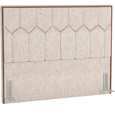 Cabeceira Cama Box Casal 140 cm P05 Londres Linho Cru - Lyam Decor