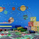 Ver imagem 2 de Piso Vinílico em Manta Pvc 2,5mm Antiderrapante 4m² Ambiente Infantil Semi-brilhoso Autopista