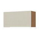 Ver imagem 2 de Armário Aéreo Modular Geladeira 1 Porta Basculante Nesher Simone Mendes 80cm Mdf Carvalho/greige