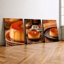 Ver imagem 2 de Kit 3 Quadro Decorativo Pudim Confeitaria Doceria Padaria 28x20cm