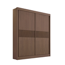 Ver imagem 1 de Guarda Roupa Mdf Santorini Ripado 2 Portas Castanho