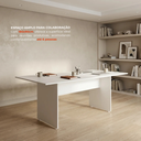 Ver imagem 5 de Mesa de Escritório para Reunião 6 Lugares 180x90cm Studio Branco