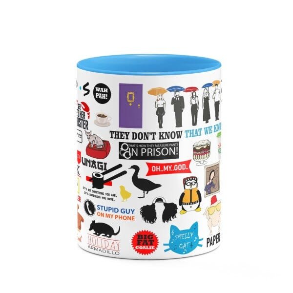 Caneca Friends Icons Moments B-blue - 2